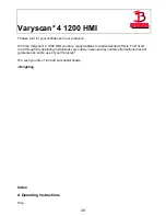 Предварительный просмотр 39 страницы JB-Lighting Varyscan 4 1200 HMI Operating Instructions Manual