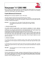 Предварительный просмотр 53 страницы JB-Lighting Varyscan 4 1200 HMI Operating Instructions Manual