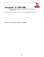 Предварительный просмотр 63 страницы JB-Lighting Varyscan 4 1200 HMI Operating Instructions Manual