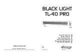 JB Systems Light BLACK LIGHT TL-40 PRO Operation Manual предпросмотр