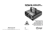 JB Systems Light SPACE COLOR Laser Operation Manual предпросмотр