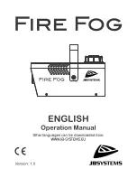 JB Systems FIRE FOG Operation Manual preview