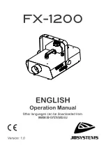 Preview for 1 page of JB Systems FX-1200 Operation Manual