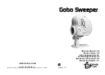 JB Systems Gobo Sweeper Operation Manual preview