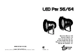 JB Systems LED Par 56 Operation Manual preview