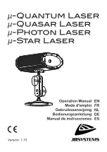 JB Systems m-Photon Laser Operating Manual предпросмотр