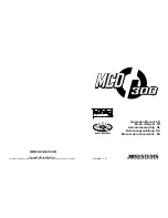 Предварительный просмотр 1 страницы JB Systems MCD 300 Operation Manual