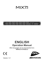 Preview for 1 page of JB Systems MIX 7.1 Operation Manual