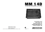 JB Systems MM 14D Operation Manual preview