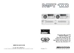 JB Systems MPT 100 Operation Manual предпросмотр