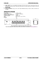 Preview for 5 page of JB Systems Pc8 Mk2 Operation Manual