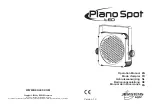 JB Systems Plano Spot Operation Manual preview