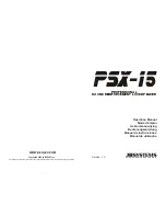 JB Systems PSX-15 Operation Manual предпросмотр