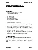 Preview for 2 page of JB Systems PSX-15 Operation Manual