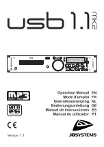 JB Systems USB 1.1 Mk2 Operation Manual preview