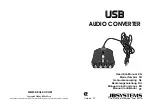 JB Systems USB AUDIO CONVERTER Operation Manual preview