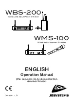 JB Systems WBS-200 Operation Manual preview