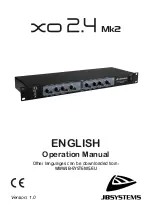 Предварительный просмотр 1 страницы JB Systems XO 2.4 Mk2 Operating Manual