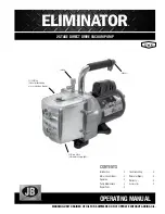 JB ELIMINATOR Operating Manual preview