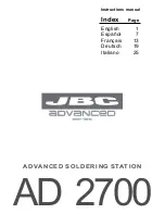 jbc AD 2700 Instruction Manual предпросмотр