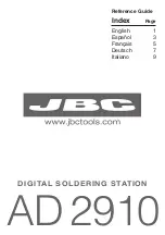 jbc AD 2910 Reference Manual предпросмотр