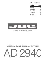 Предварительный просмотр 1 страницы jbc AD 2940 Reference Manual