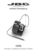 jbc CDE-1SQA Instruction Manual предпросмотр