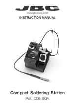 jbc CDE-SQA Series Instruction Manual предпросмотр