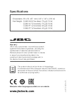 Предварительный просмотр 4 страницы jbc CLMU-A8 Instruction Manual