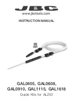 Предварительный просмотр 1 страницы jbc GAL0405 Instruction Manual