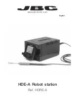 Preview for 1 page of jbc HDE-1A User Manual