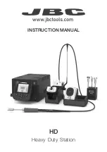 Предварительный просмотр 1 страницы jbc HDE-1D Instruction Manual