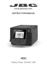 jbc HDE-1UD Instruction Manual preview