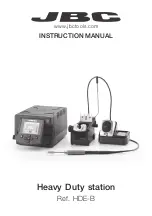 jbc HDE-B Series Instruction Manual предпросмотр