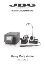 Preview for 1 page of jbc HDE-B Series Instruction Manual