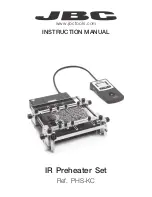 Предварительный просмотр 1 страницы jbc IR Preheater Set Instruction Manual