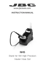 Предварительный просмотр 1 страницы jbc NHS Instruction Manual