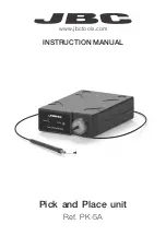 Предварительный просмотр 1 страницы jbc PK-5A Instruction Manual