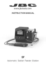 Предварительный просмотр 1 страницы jbc SF280 Instruction Manual