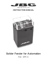 Предварительный просмотр 1 страницы jbc SFR-A Instruction Manual