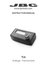 Предварительный просмотр 1 страницы jbc TIA Instruction Manual