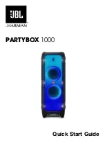 JBL 1000 ARRAY Quick Start Manual предпросмотр