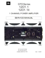 JBL 1201.1 Service Manual предпросмотр