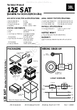 JBL 125 SAT Technical Manual предпросмотр