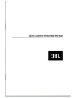 Preview for 1 page of JBL 250Ti Jubilee Instruction Manual