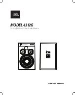 Предварительный просмотр 1 страницы JBL 4312G Owner'S Manual