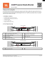 Предварительный просмотр 1 страницы JBL 4329P Owner'S Manual