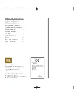 Preview for 3 page of JBL 4344 MKII Owner'S Manual