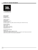 Preview for 28 page of JBL 5185 Instructions Manual