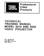 Preview for 1 page of JBL 6810 Technical Training Manual